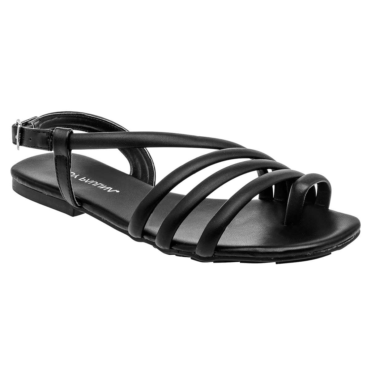 Sandalias de piso Exterior Sintético Color Negro Para Mujer De RBCOLLECTION