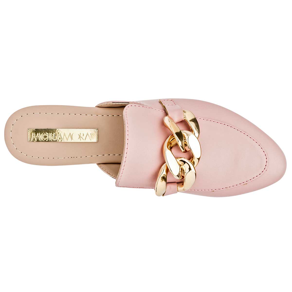 Flats puntales Exterior Textil Color Rosa Para Mujer De Moramora