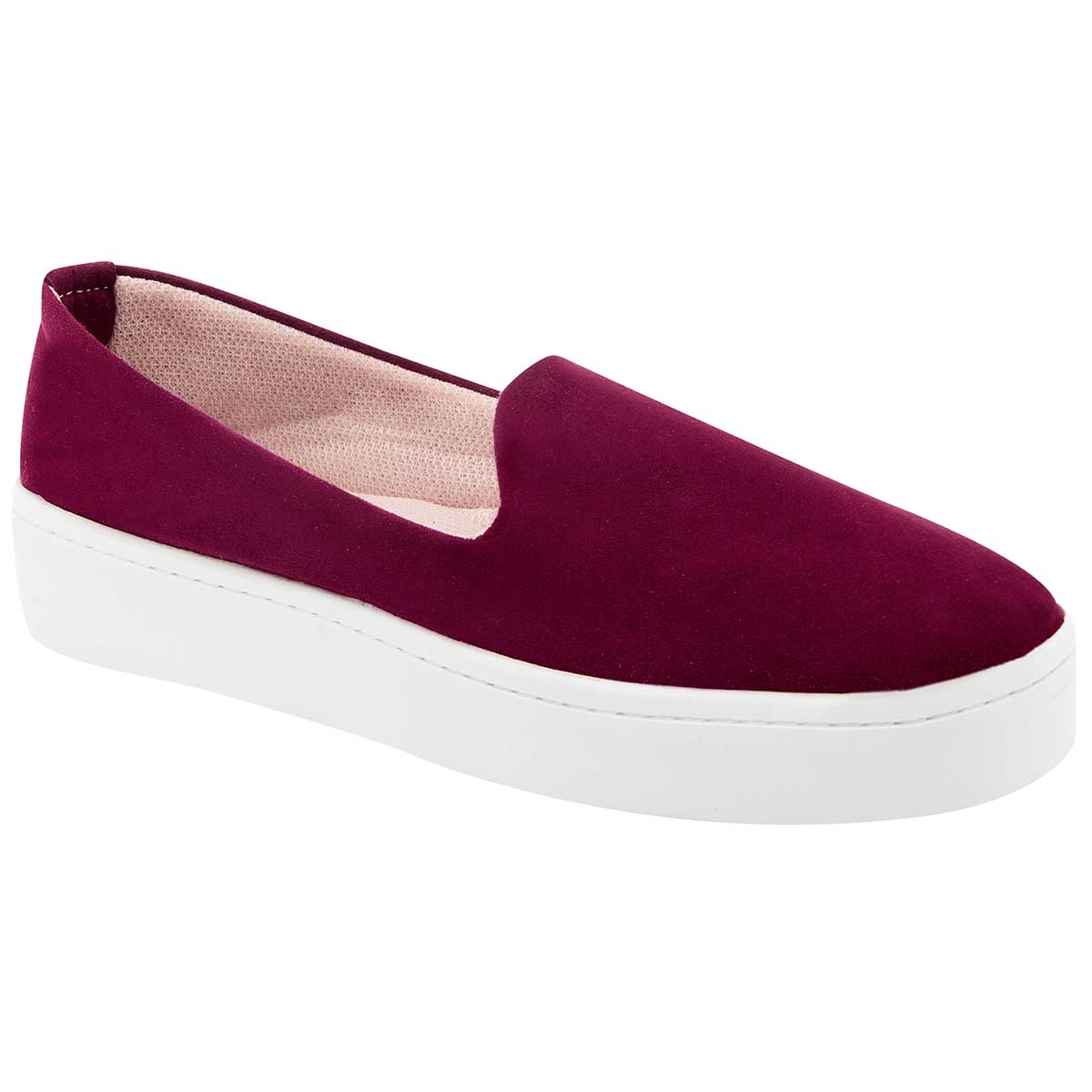 Mocasines Exterior Piel sintética Color Vino Para Mujer De Sexy Girl