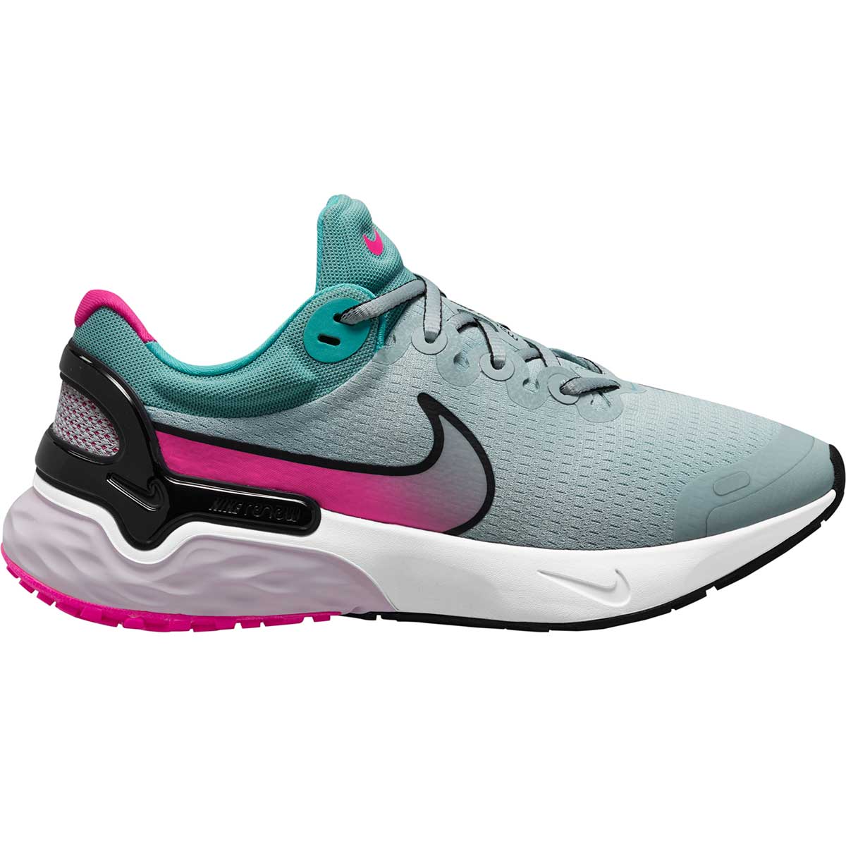 Tenis deportivos  Renew Run 3 Para Mujer Color Gris De Nike