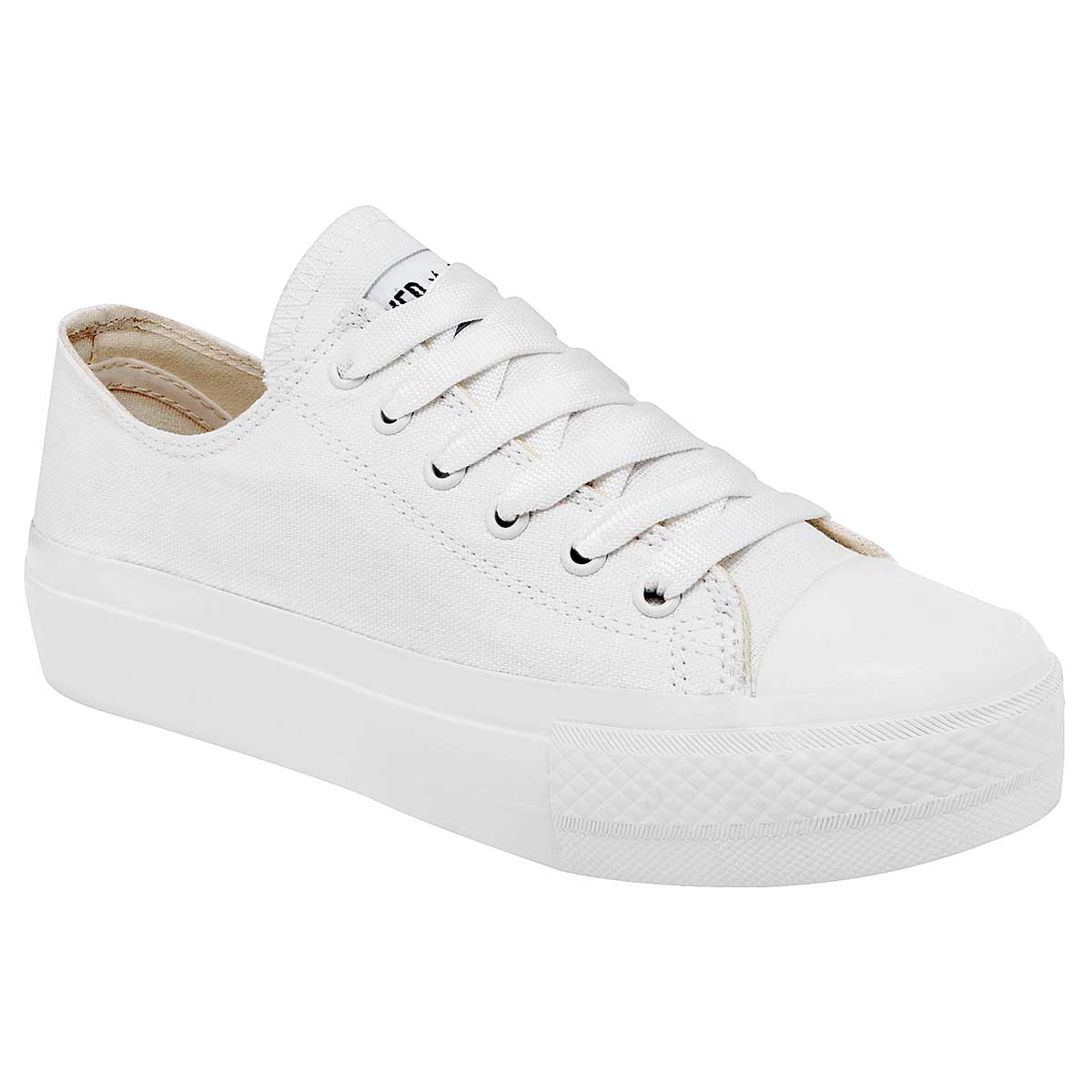 Tenis Con cordones Exterior Piel sintética Color Blanco Para Mujer De Playing