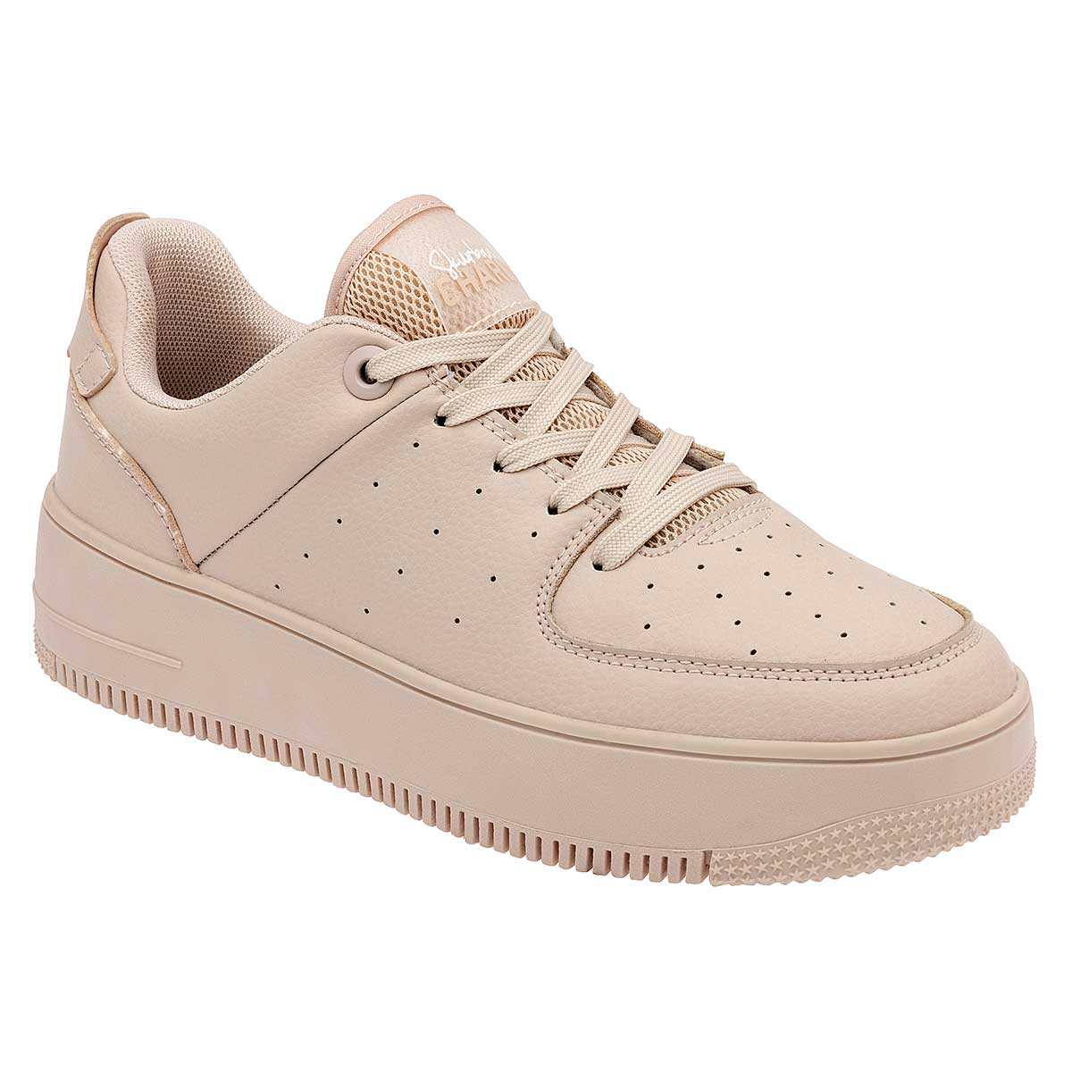 Tenis tipo deportivo Exterior Piel sintética Color Beige  Para Mujer De Charly