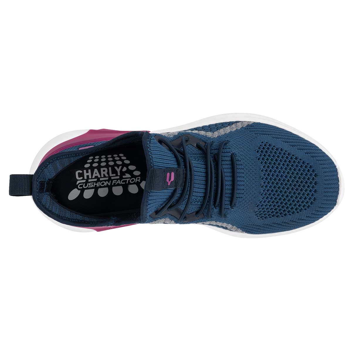 Tenis sin cordones Exterior Textil Color Marino Para Mujer De Charly