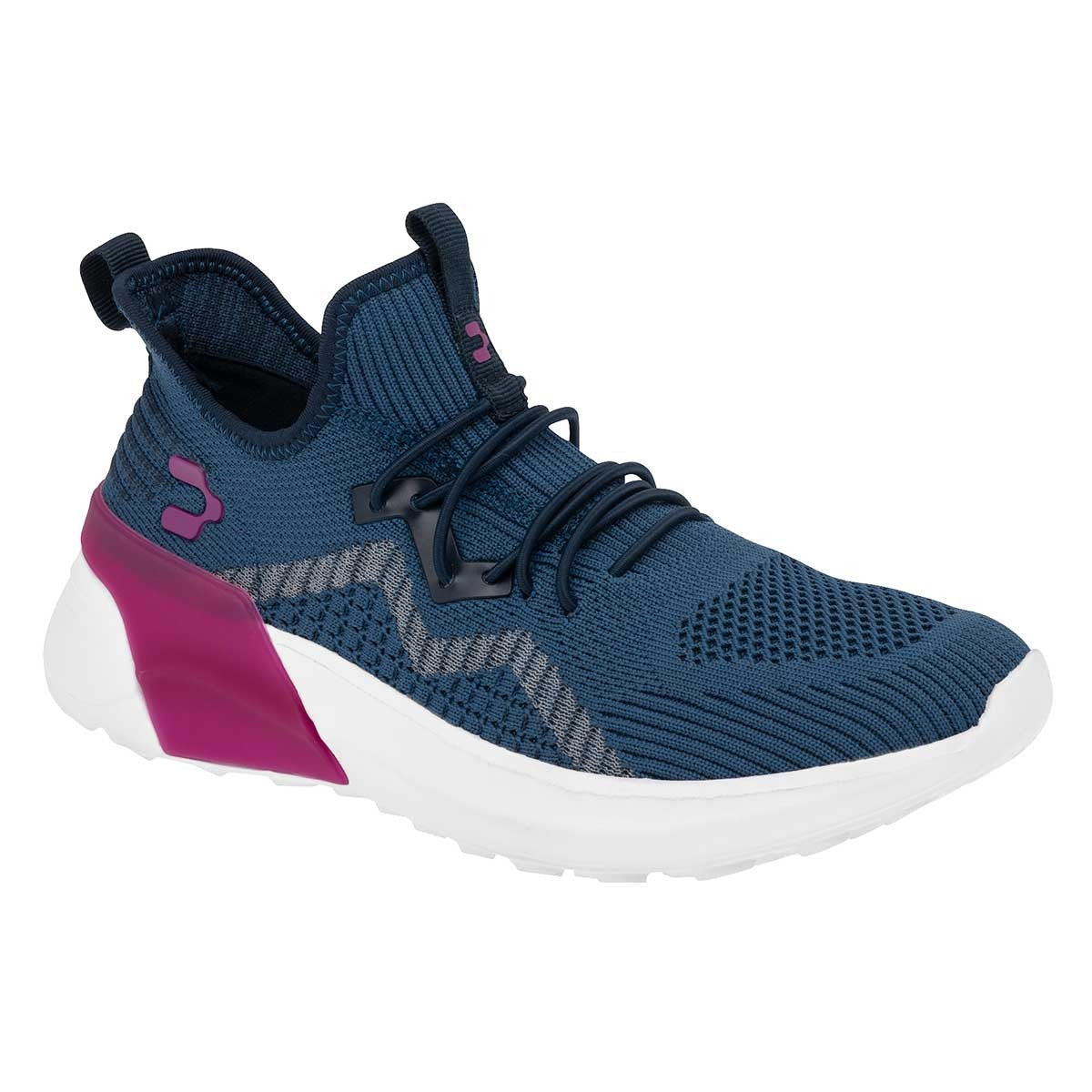 Tenis sin Cordones Exterior Textil Color Marino Para Mujer De Charly