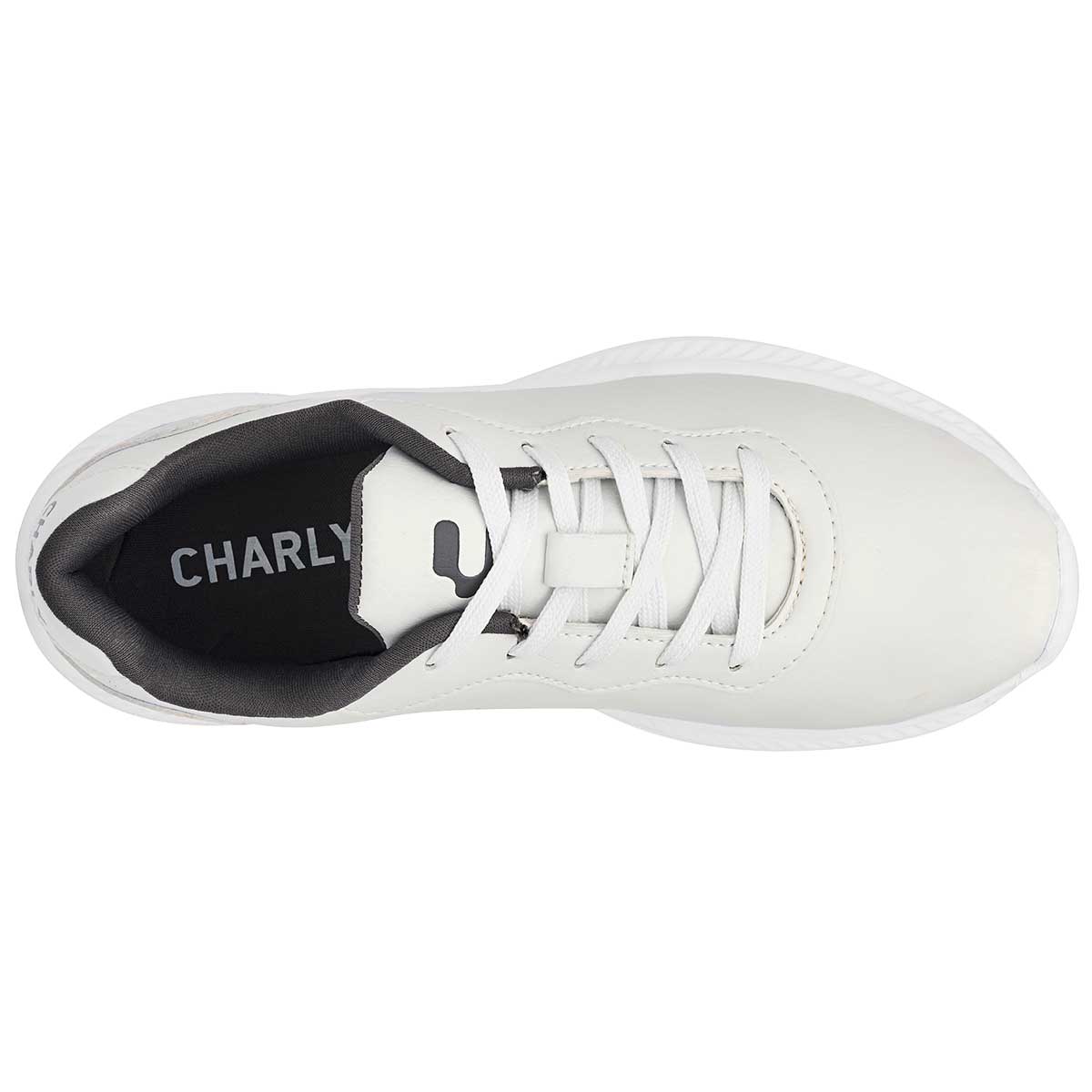 Tenis tipo deportivo Exterior Piel sintética Color Blanco Para Mujer De Charly