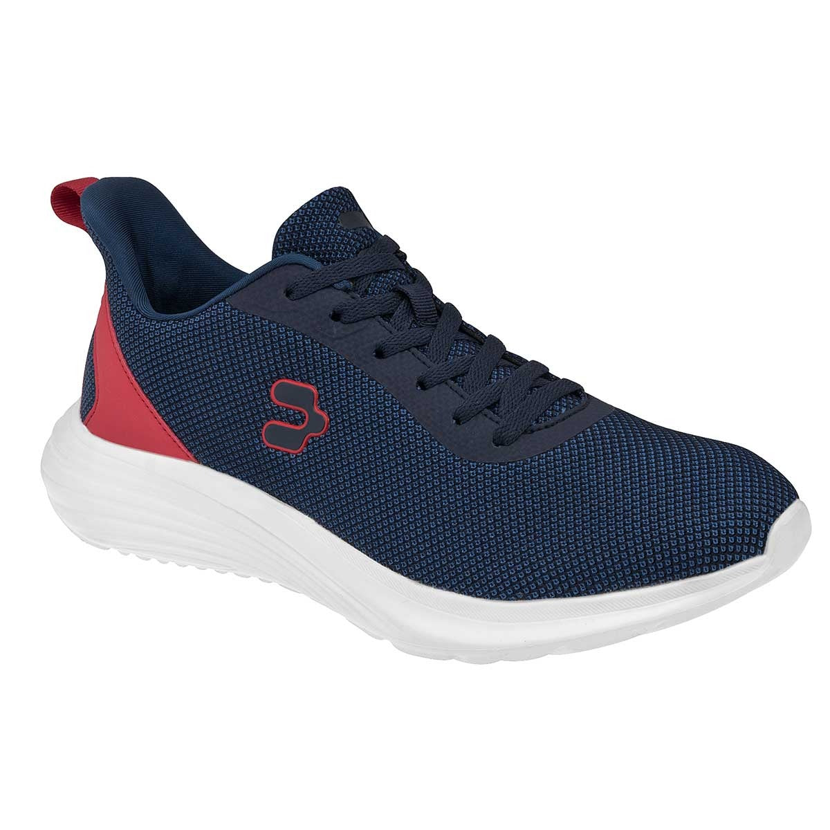 Tenis para Correr Exterior Textil Color Marino Con Rojo Para Hombre De Charly