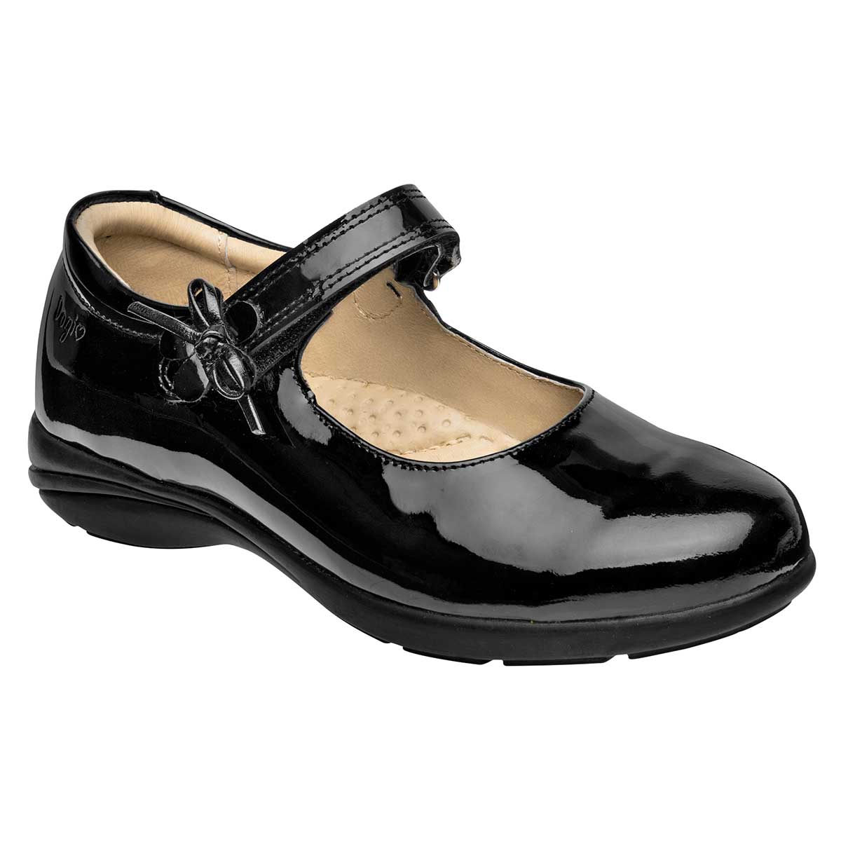 Zapato Mary Jane Exterior Piel Color Negro De Charol Para Mujer De Dogi