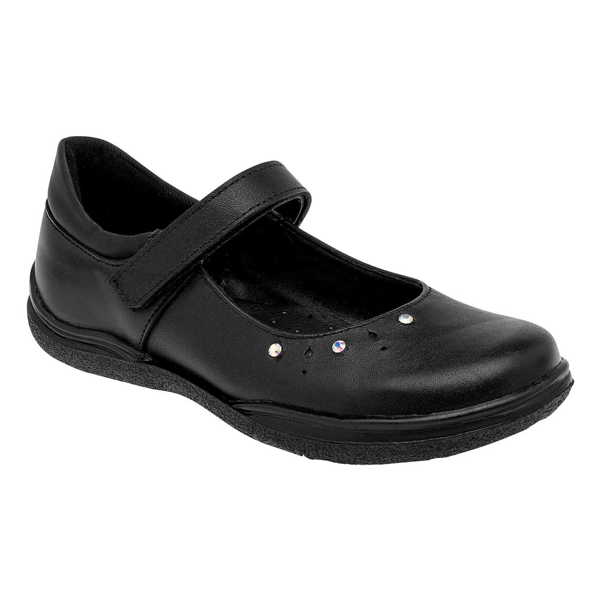 Zapato Mary Jane Exterior Piel Color Negro Para Mujer De Yuyin