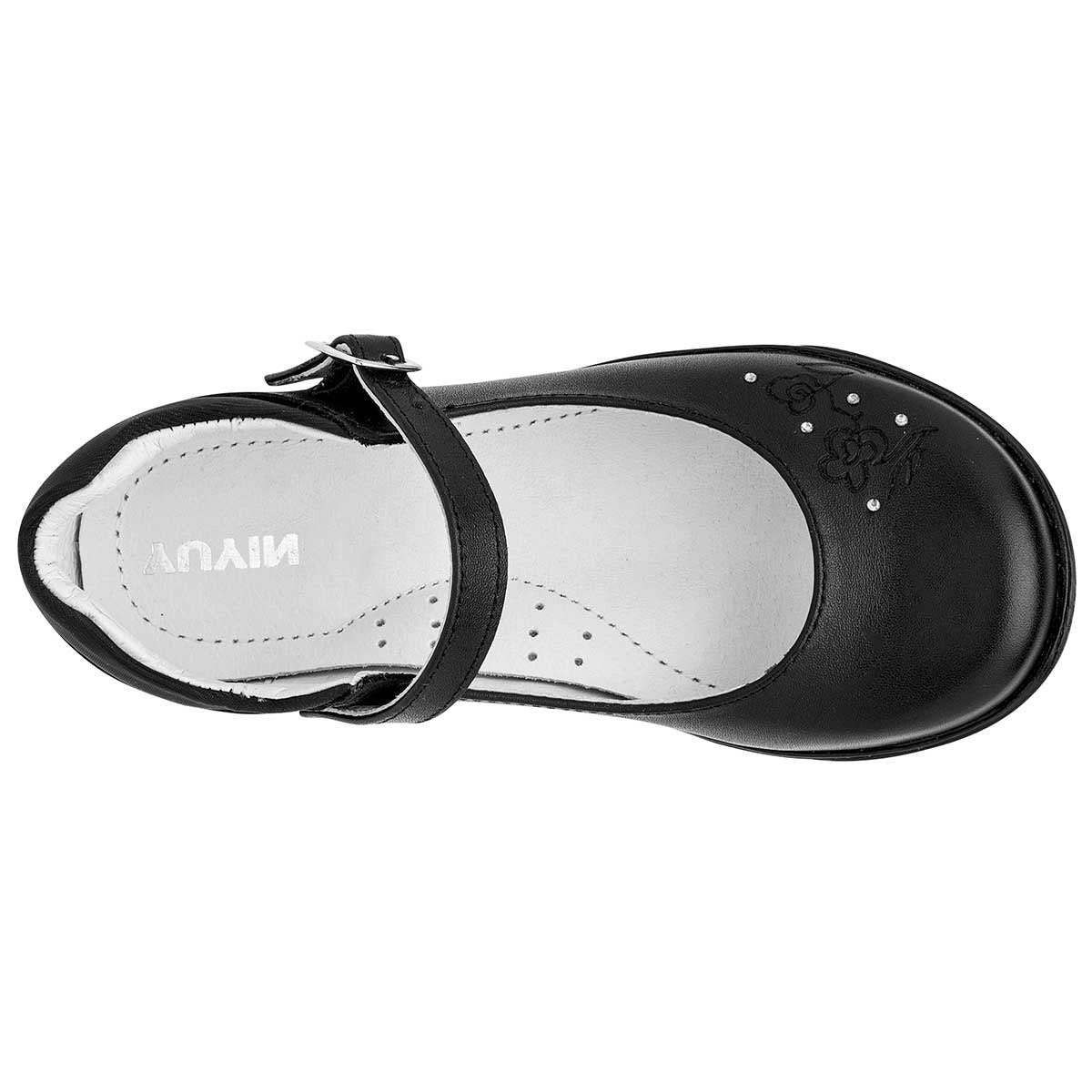 Zapato Mary Jane Exterior Piel Color Negro Para Mujer De Yuyin