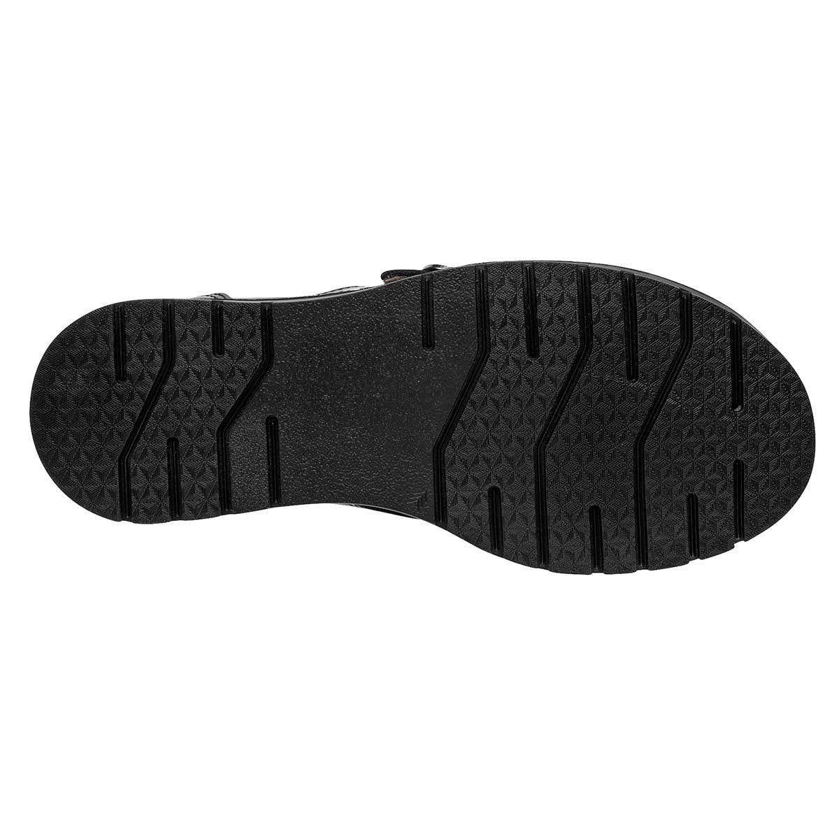 Mocasines Exterior Piel Color Negro De Charol Para Mujer De Yuyin