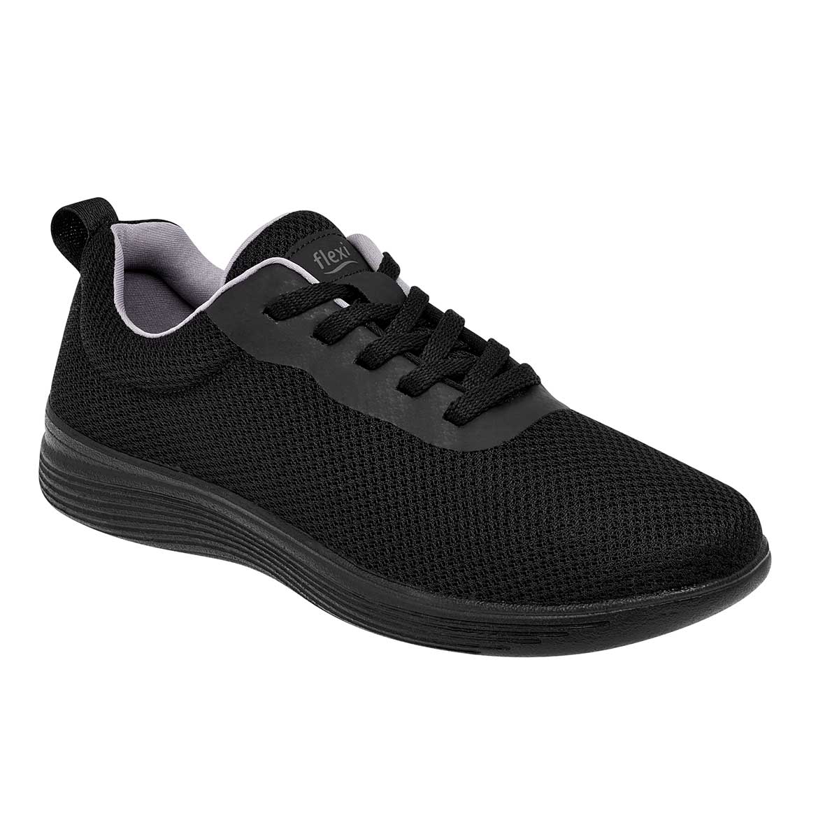 Tenis para Correr Exterior Textil Color Negro Para Mujer De Flexi