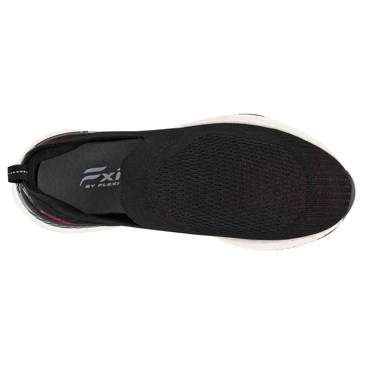 Tenis sin Cordones Exterior Textil Color Negro Para Mujer De Flexi