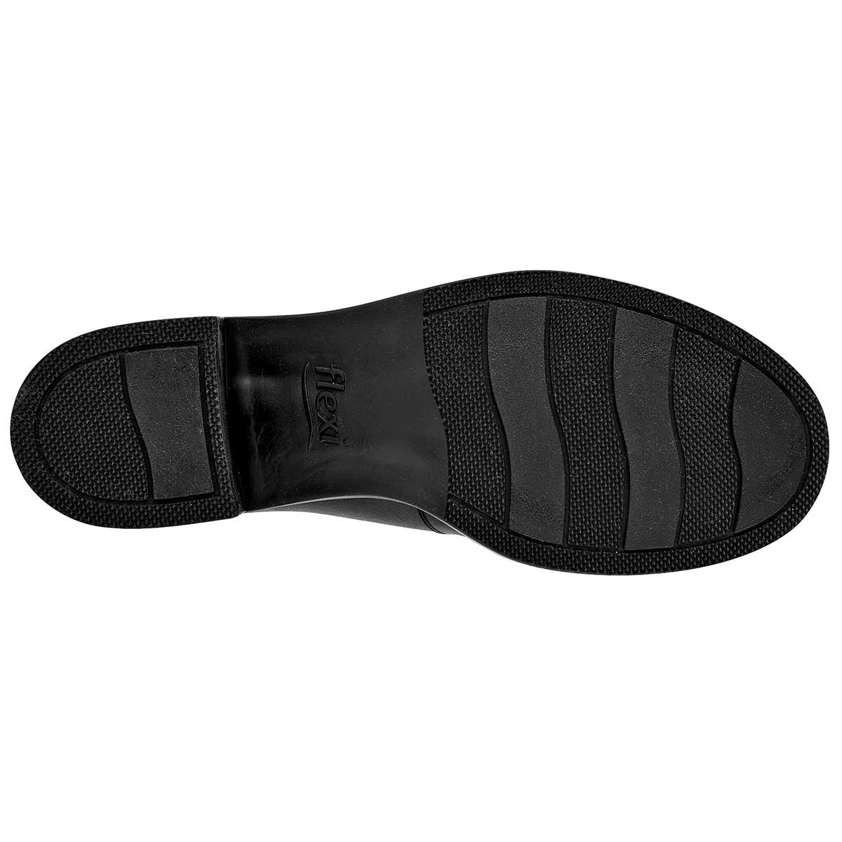 Zapato Conforf Exterior Piel Color Negro Para Mujer De Flexi