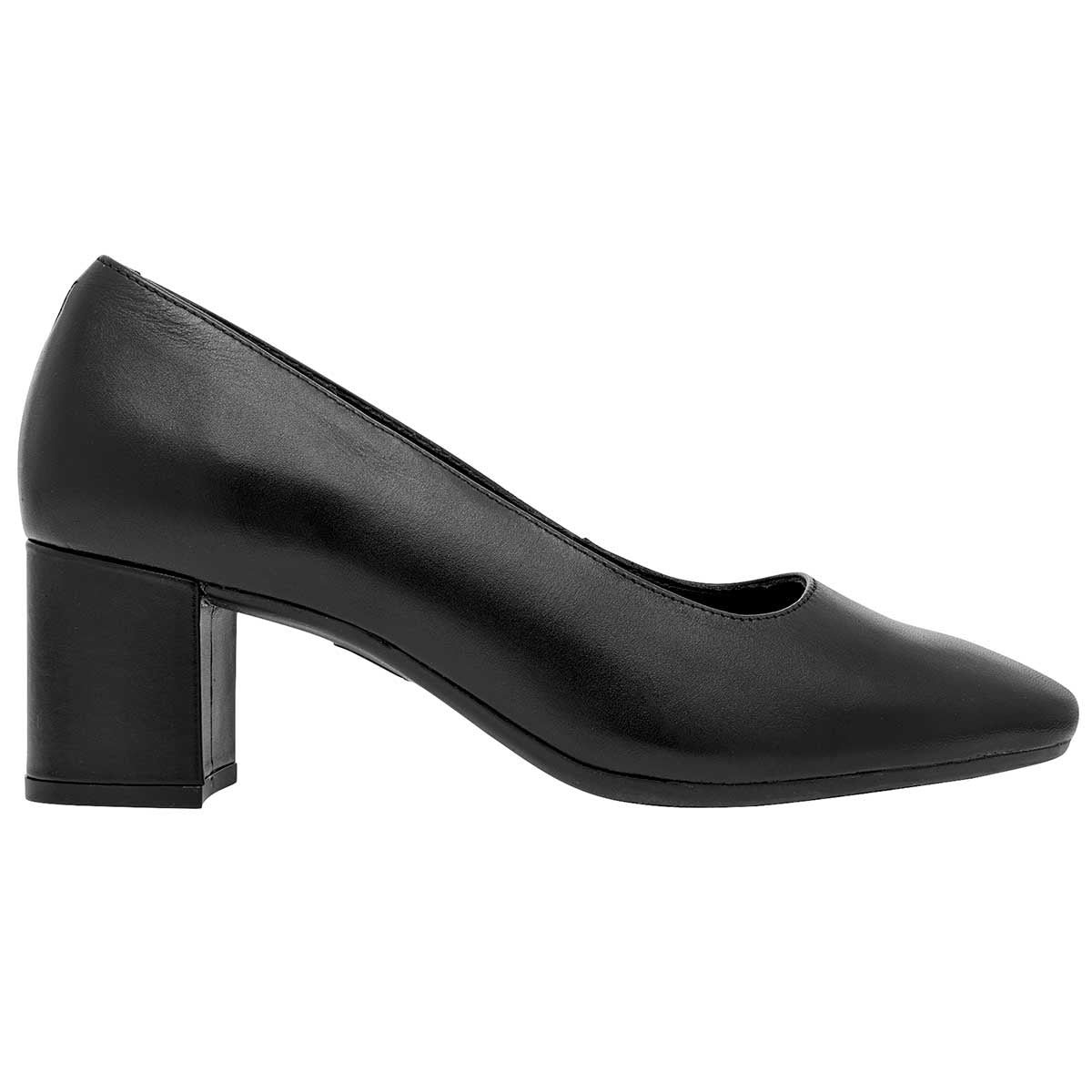 Zapato Conforf Exterior Piel Color Negro Para Mujer De Flexi