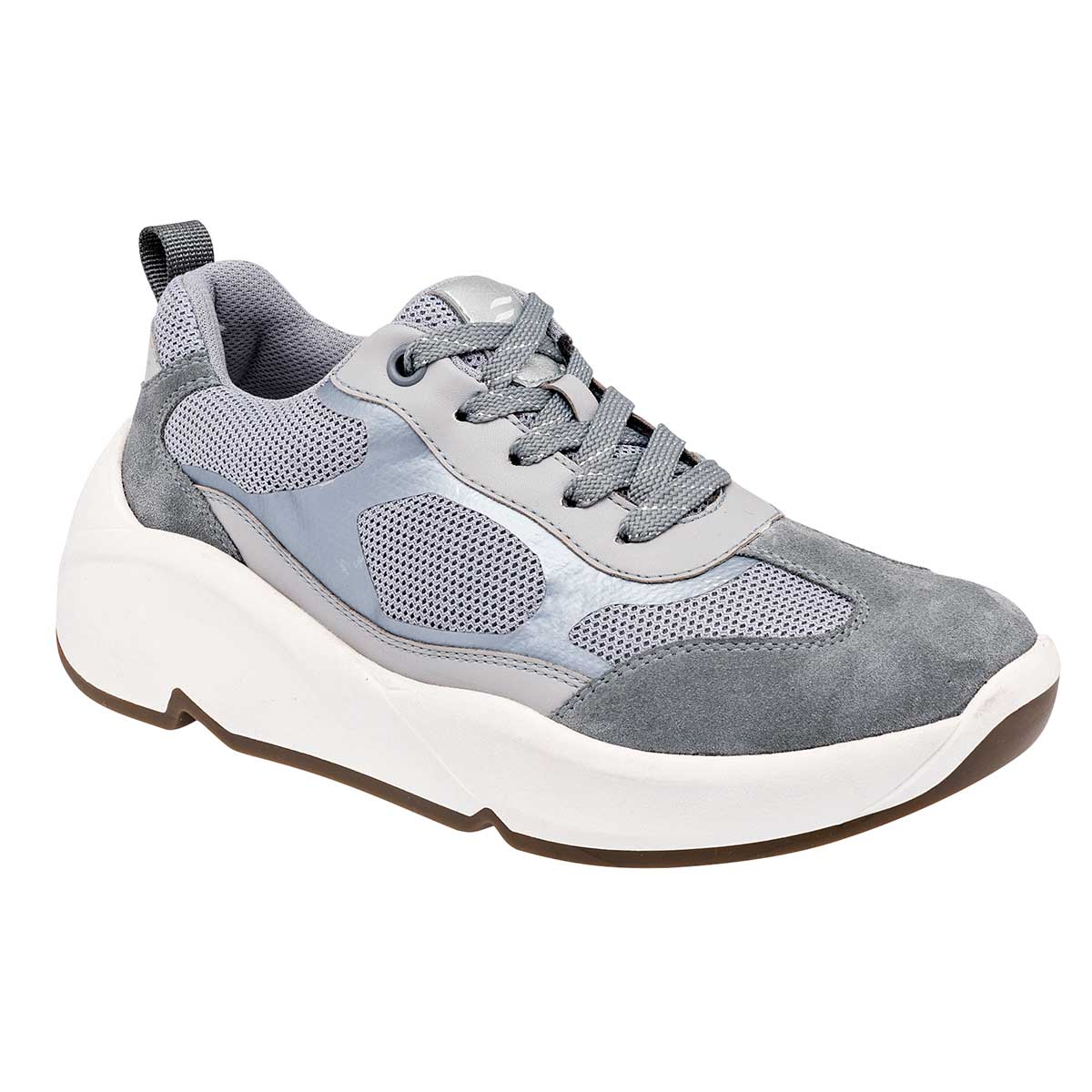 Tenis tipo deportivo Exterior Textil Color Gris Para Mujer De Flexi