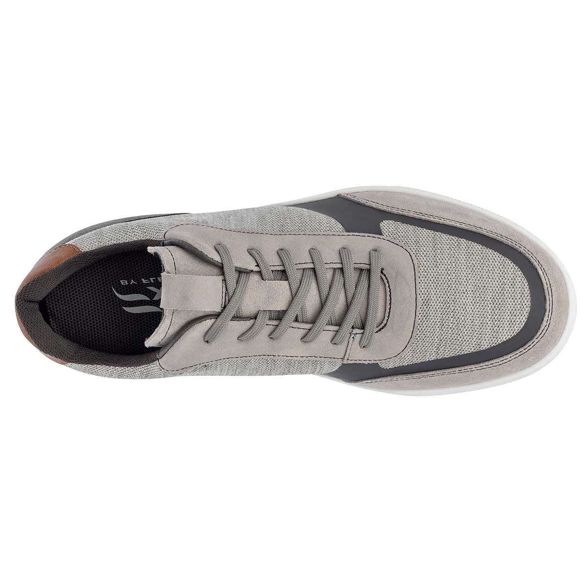 Tenis tipo deportivo Exterior Textil Color Gris Para Hombre De Flexi