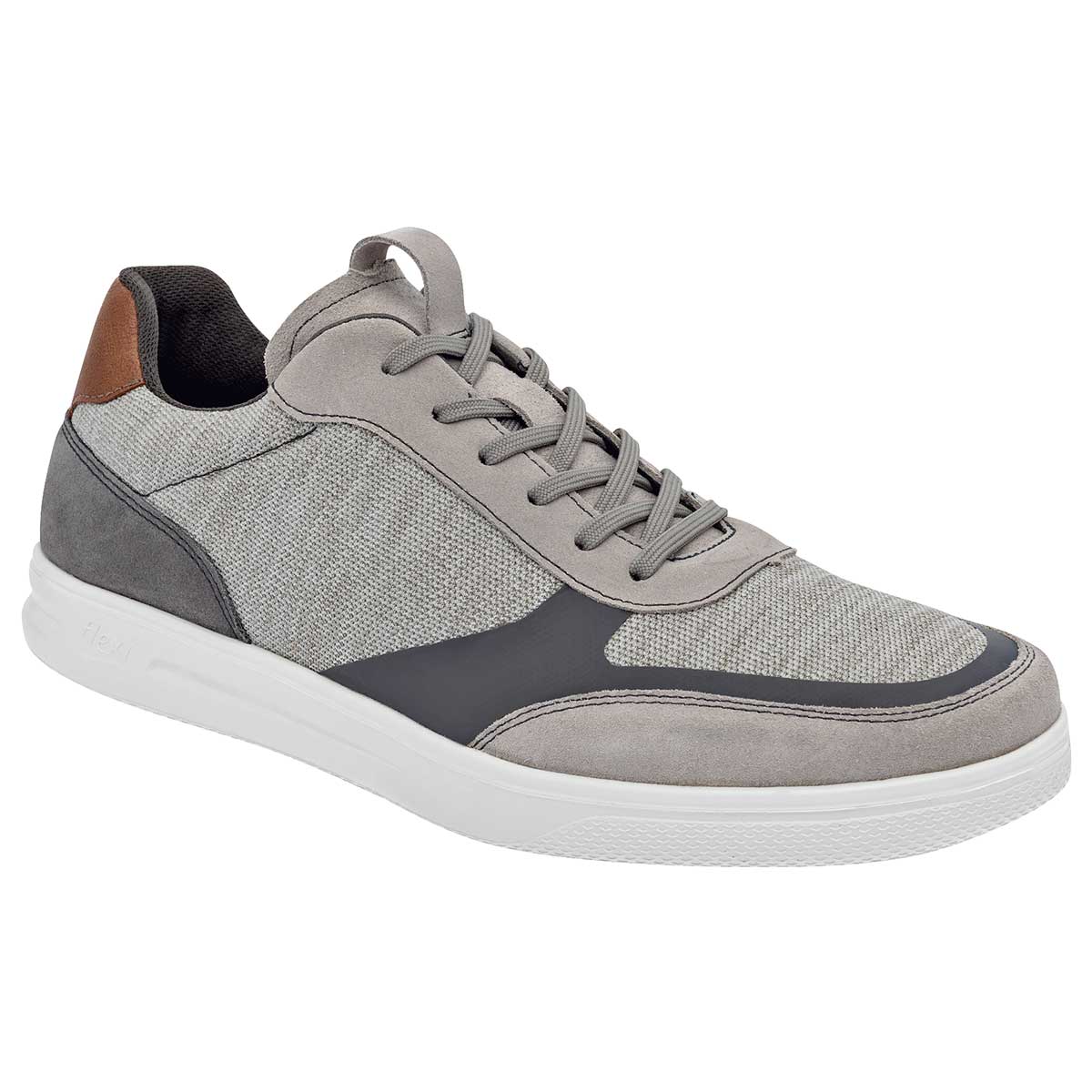 Tenis tipo deportivo Exterior Textil Color Gris Para Hombre De Flexi