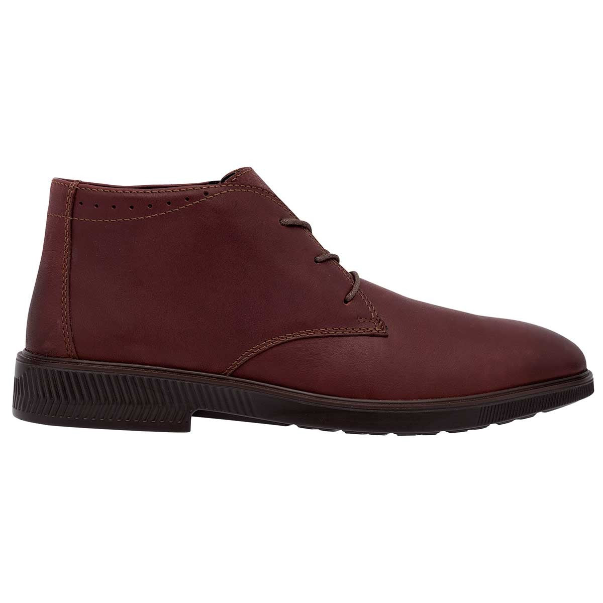 Botas casuales Exterior Piel Color Vino Para Hombre De Flexi