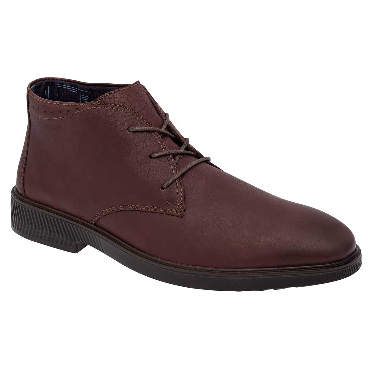 Botas casuales Exterior Piel Color Vino Para Hombre De Flexi