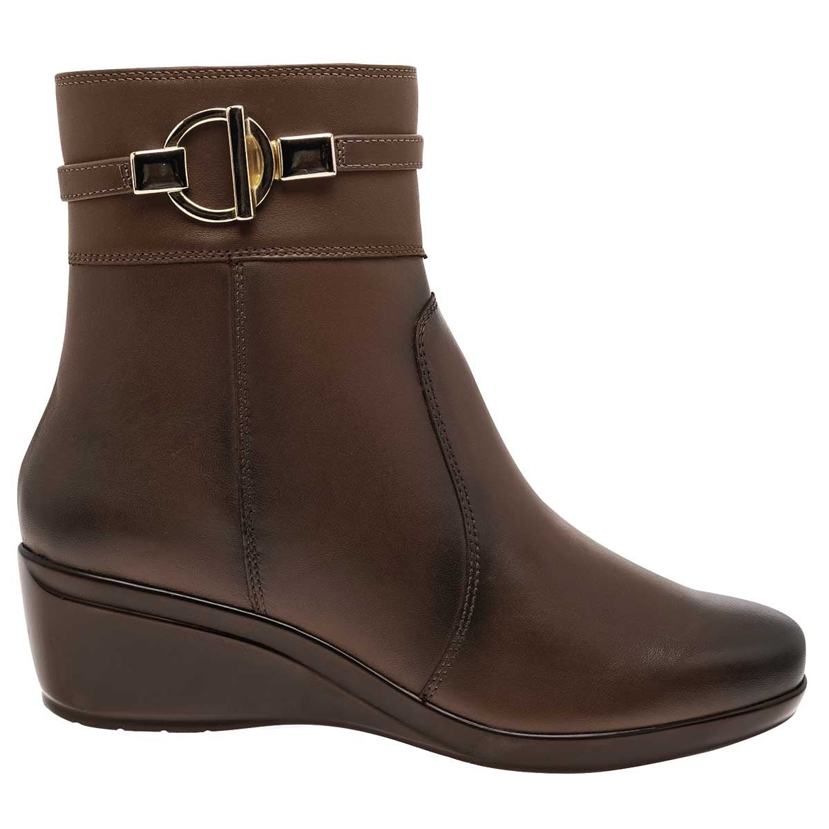 Botas casuales Exterior Piel Color Café Para Mujer De Flexi