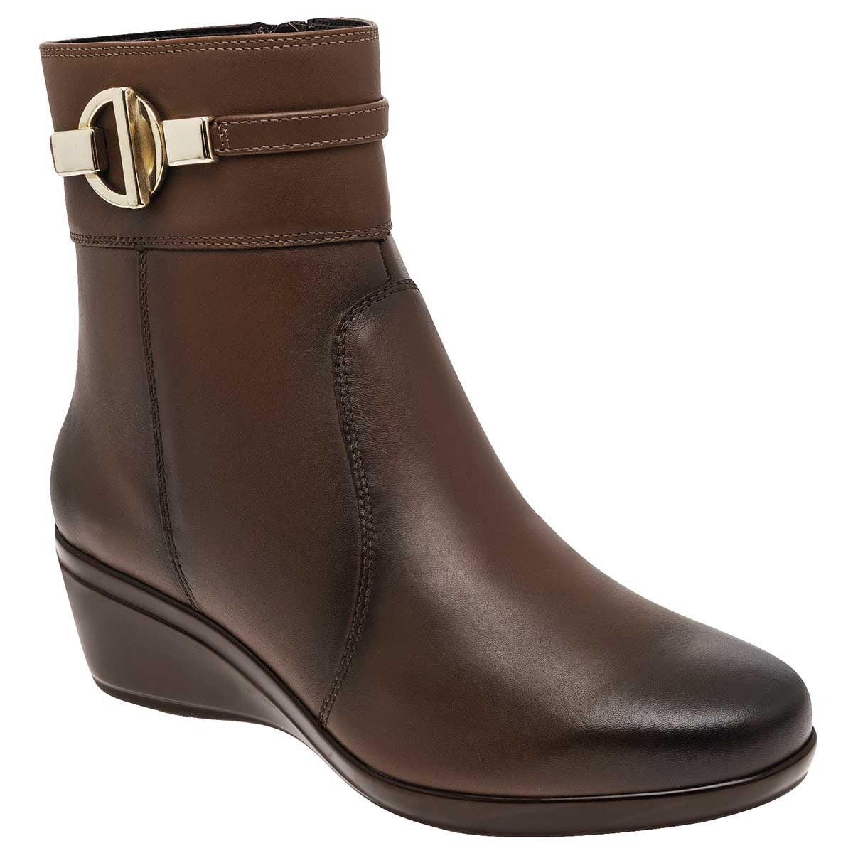 Botas casuales Exterior Piel Color Café Para Mujer De Flexi