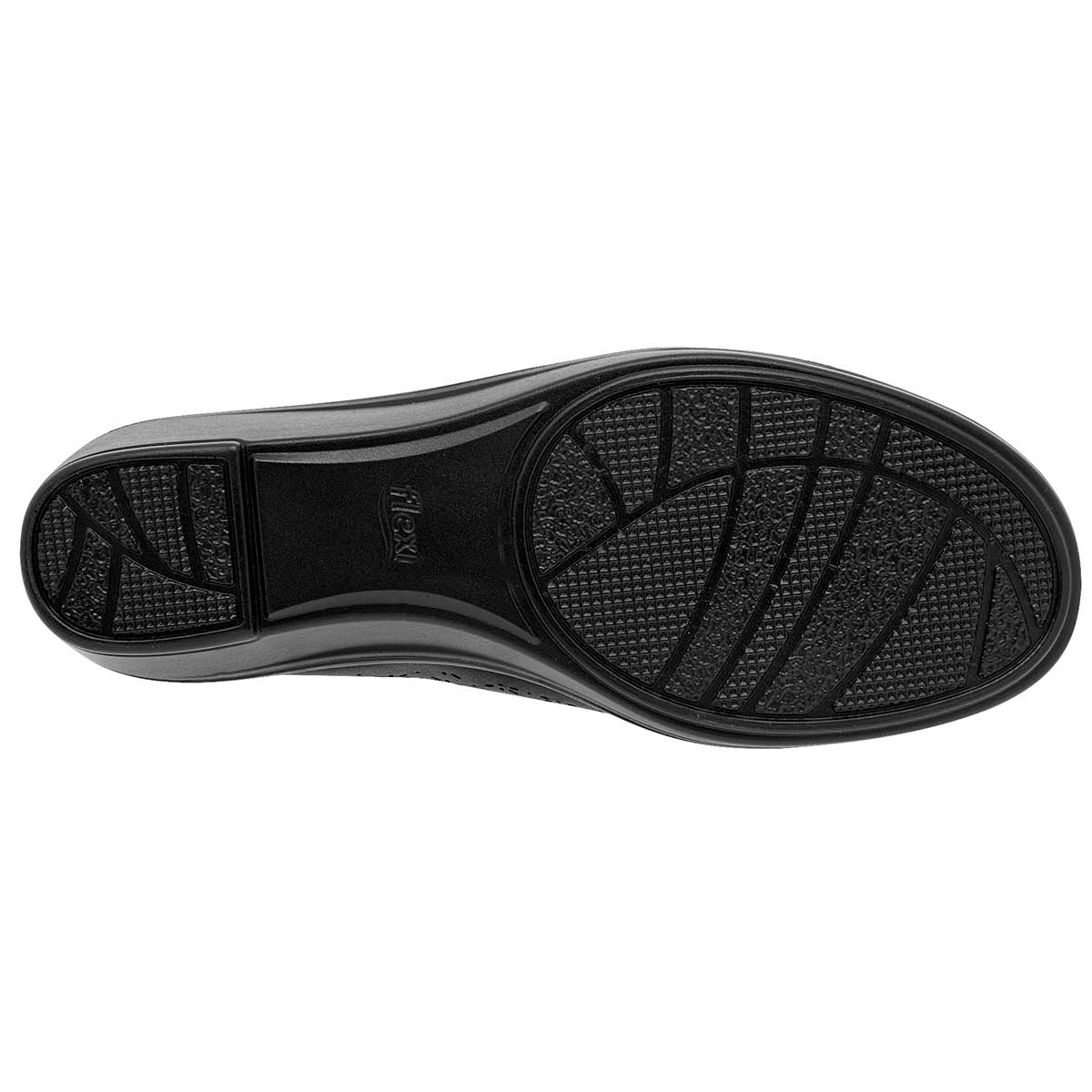 Zapato Confort Exterior Piel Color Negro Para Mujer De Flexi