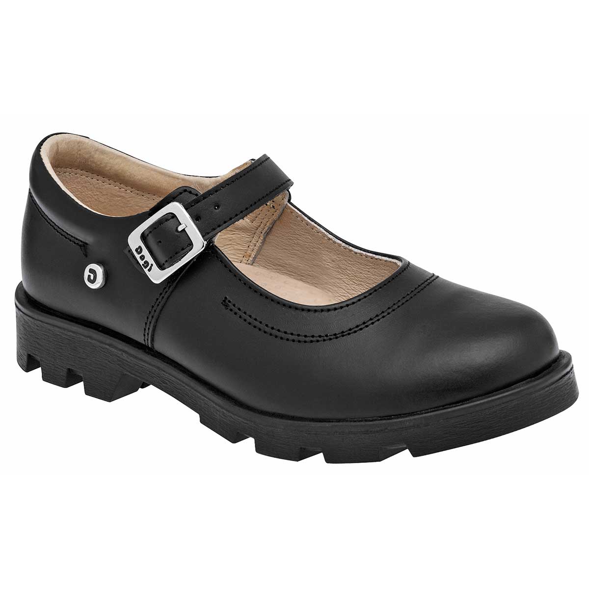 Zapato Mary Jane Exterior Piel Color Negro Para Mujer De Dogi