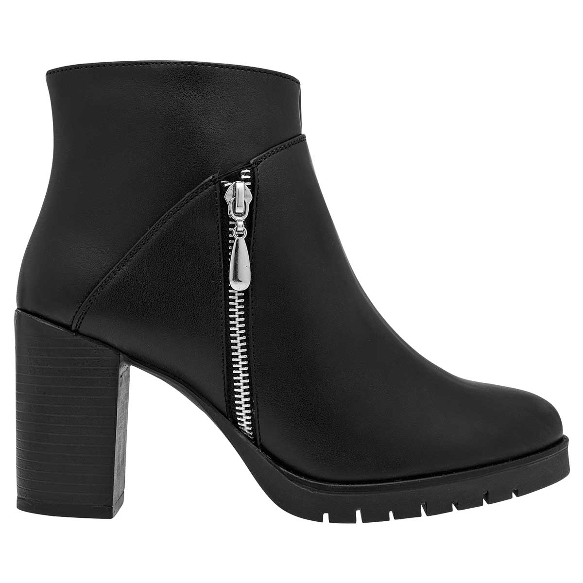 Botín con tacón Exterior Sintético Color Negro Para Mujer De RBCOLLECTION