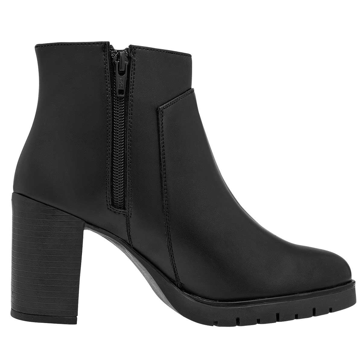 Botín con tacón Exterior Sintético Color Negro Para Mujer De RBCOLLECTION