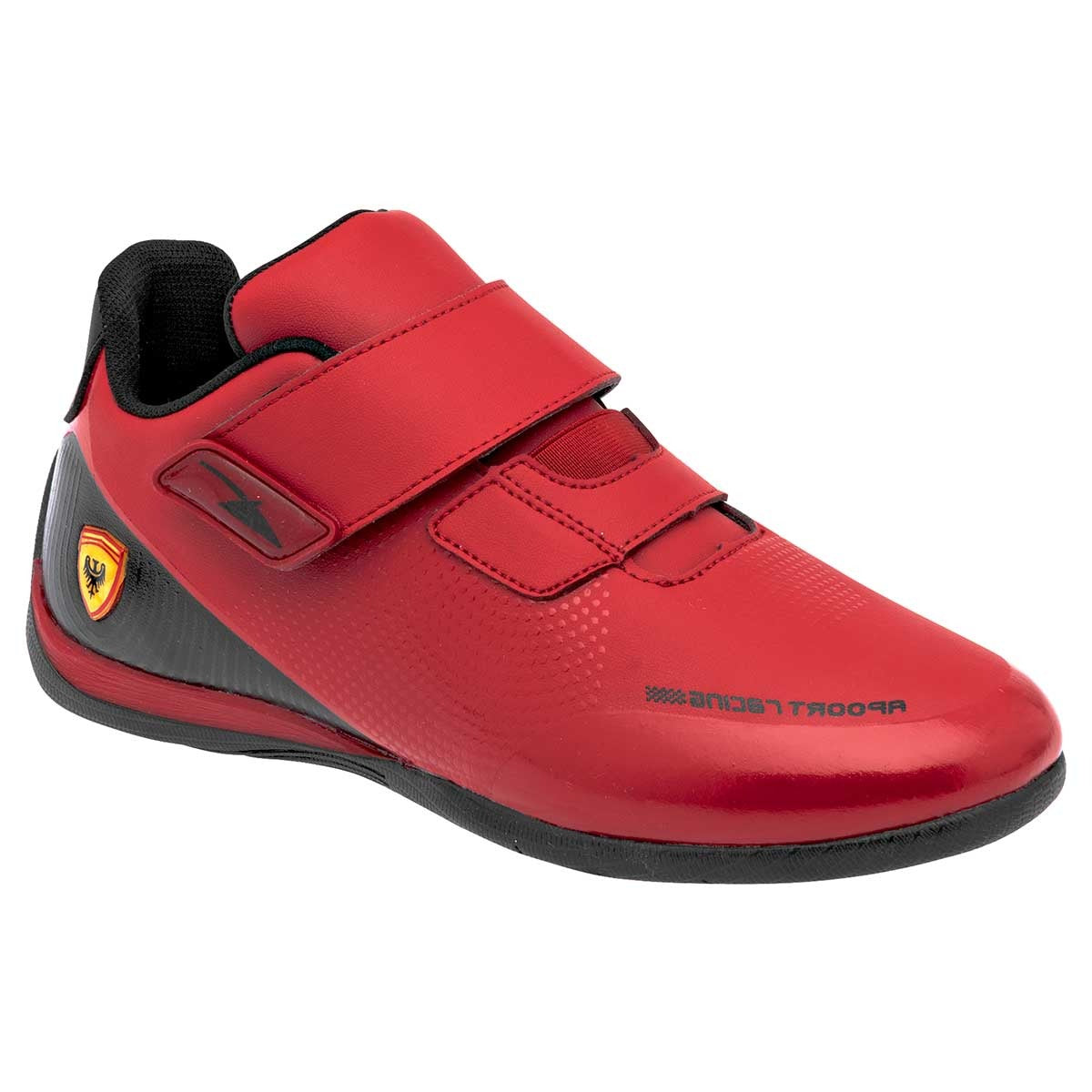 Tenis para Entrenamiento Exterior Piel sintética Color Rojo Con Negro Para Mujer De Apoort