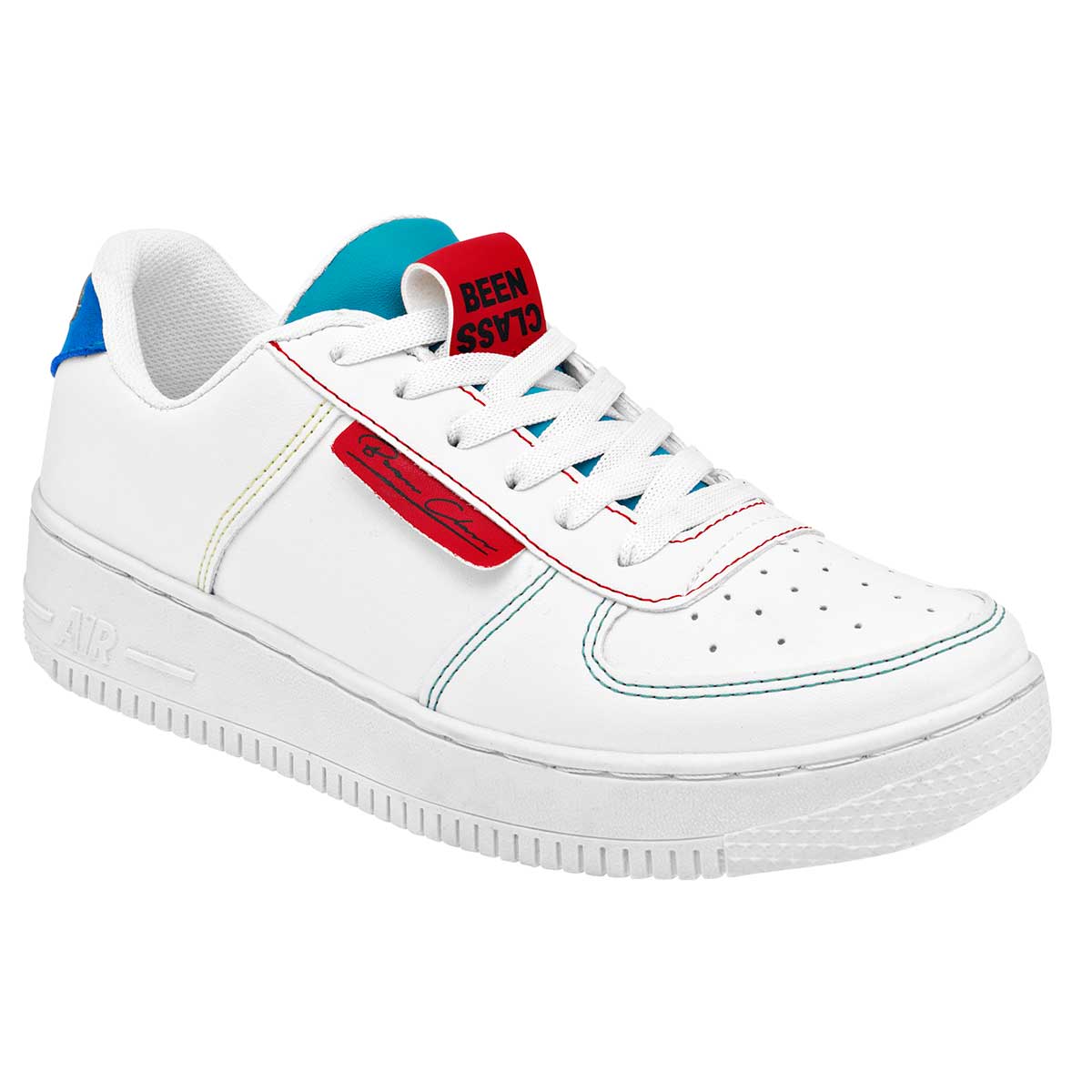 Tenis tipo deportivo Exterior Piel sintética Color Blanco Para Mujer De Been Class