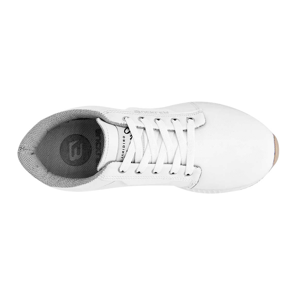 Tenis tipo deportivo  Exterior Piel sintética Color Blanco Para Mujer De Buckler