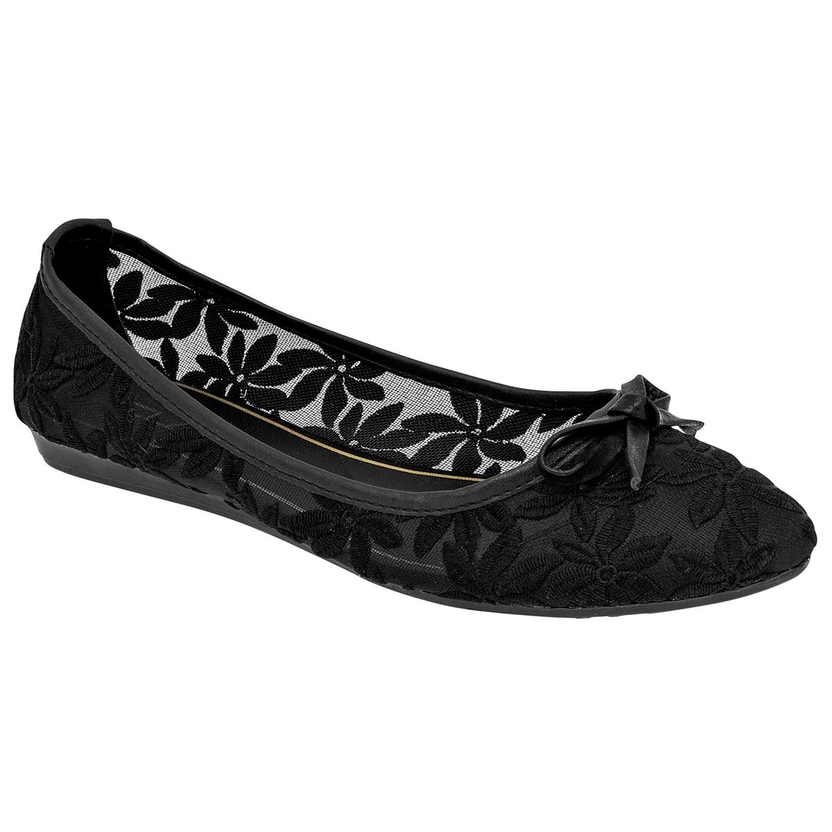 Flats clásicas Exterior Textil Color Negro Para Mujer De Clasben