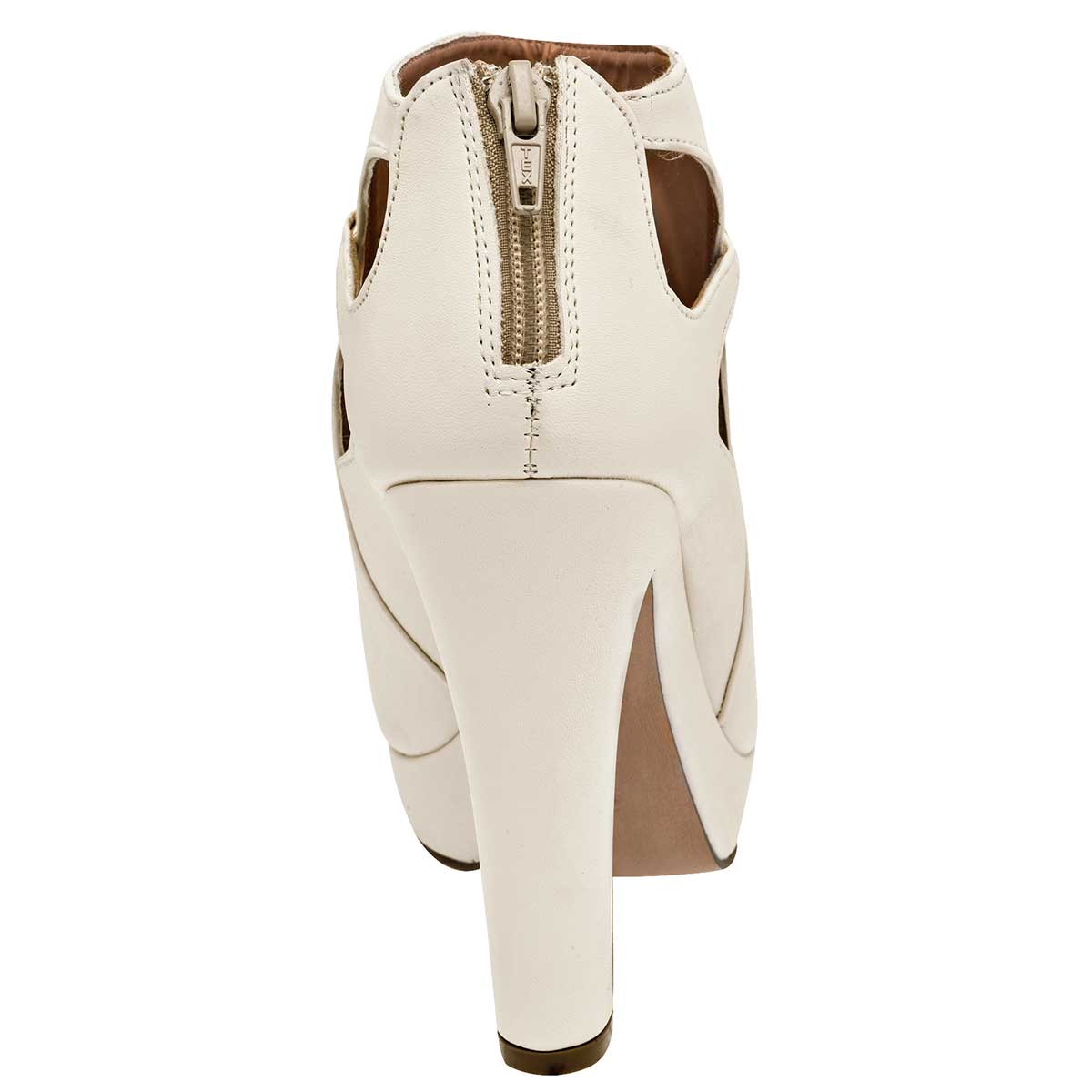 Sandalia con Tacón Exterior Sintético Color Blanco Para Mujer De Damita