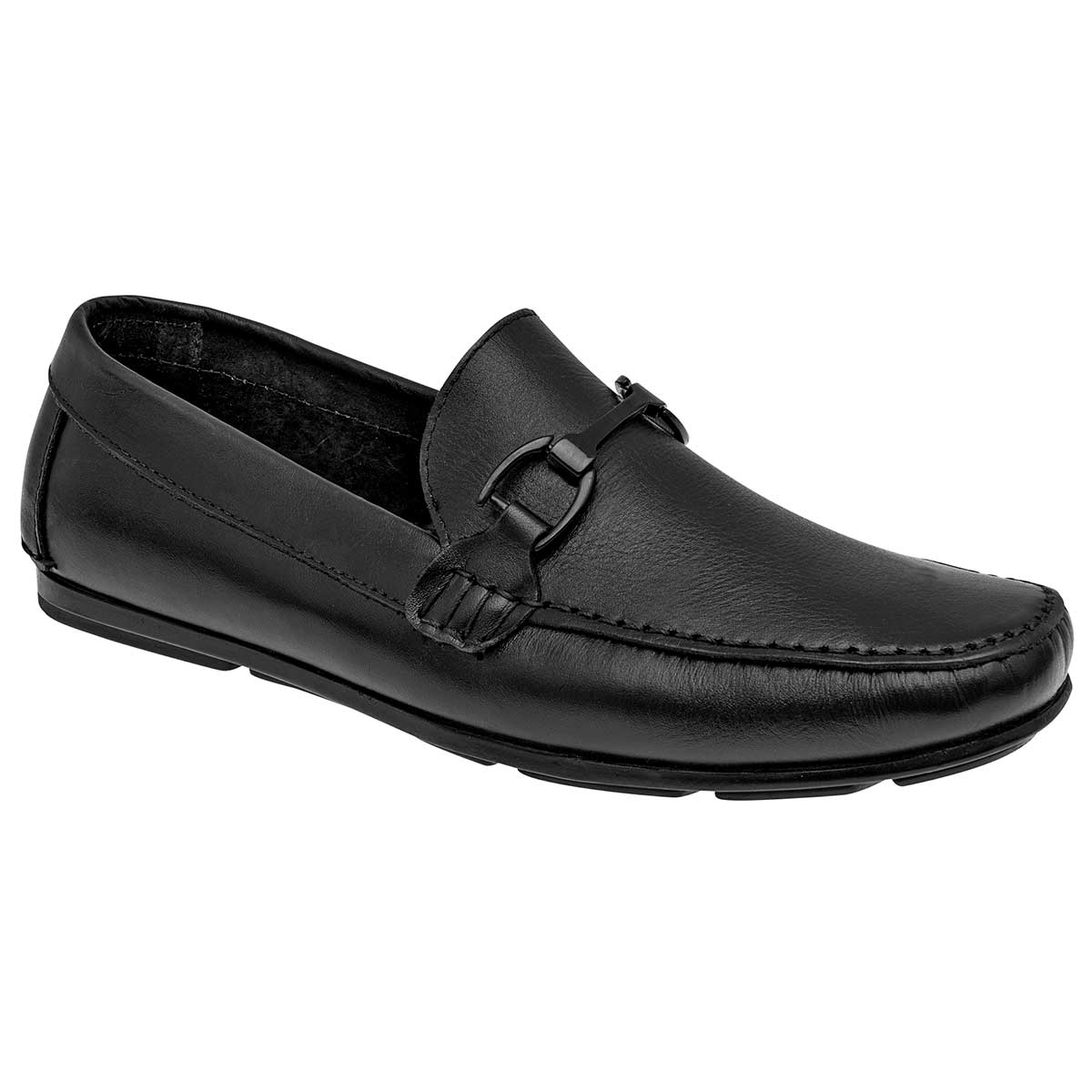 Mocasines Exterior Piel Color Negro Para Hombre De Elegancy