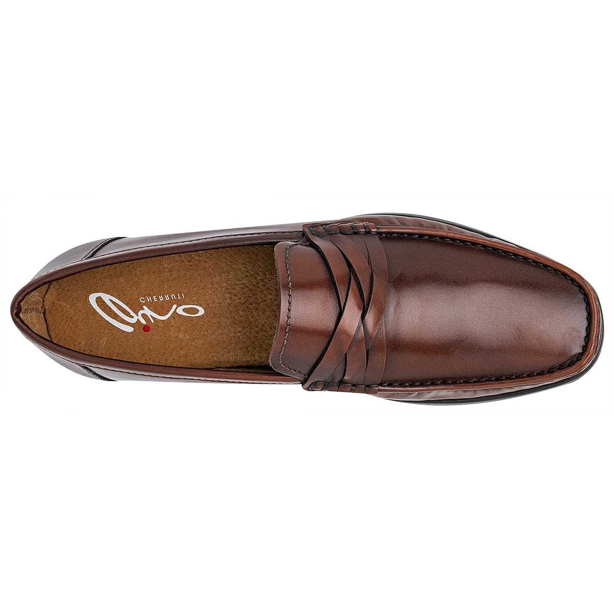 Mocasines Exterior Piel Color Café Para Hombre De Gino Cherruti