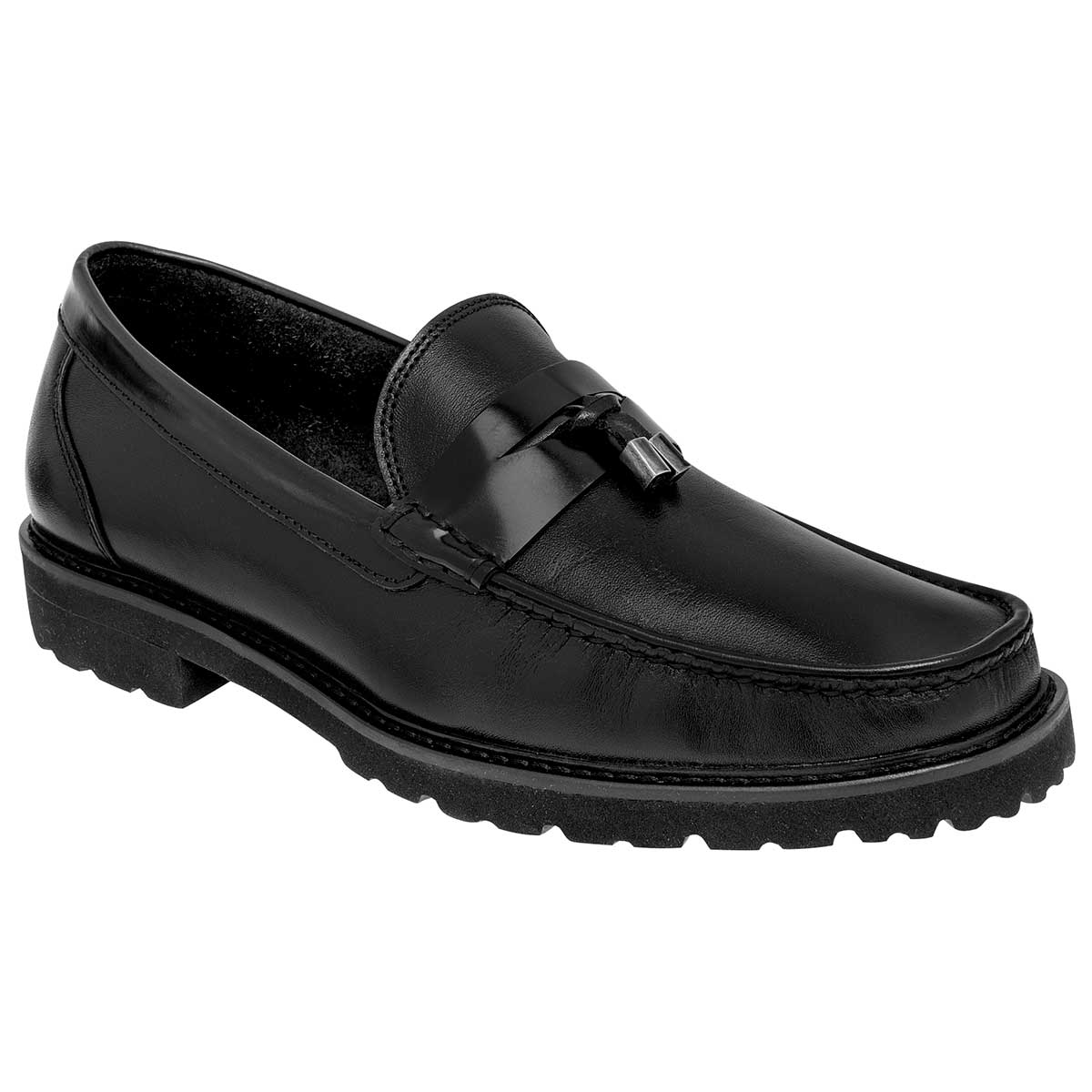 Mocasines Exterior Piel Color Negro Para Hombre De Gino Cherruti