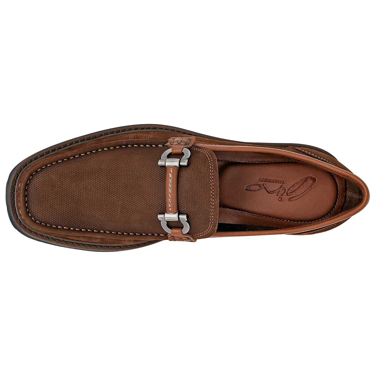 Mocasines Exterior Piel Color Camel Para Hombre De Gino Cherruti