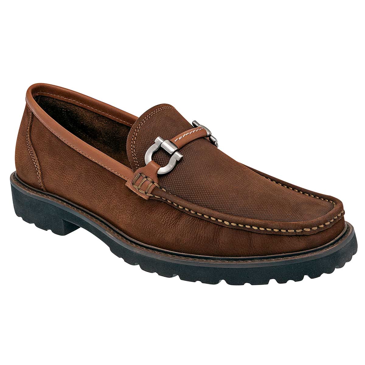 Mocasines Exterior Piel Color Camel Para Hombre De Gino Cherruti