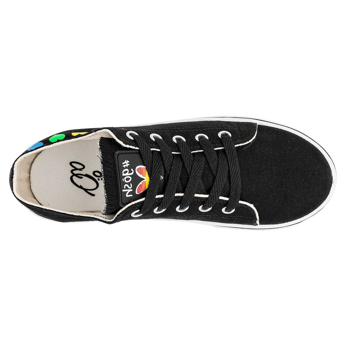 Tenis Skate Exterior Textil Color Negro Para Mujer De Gösh
