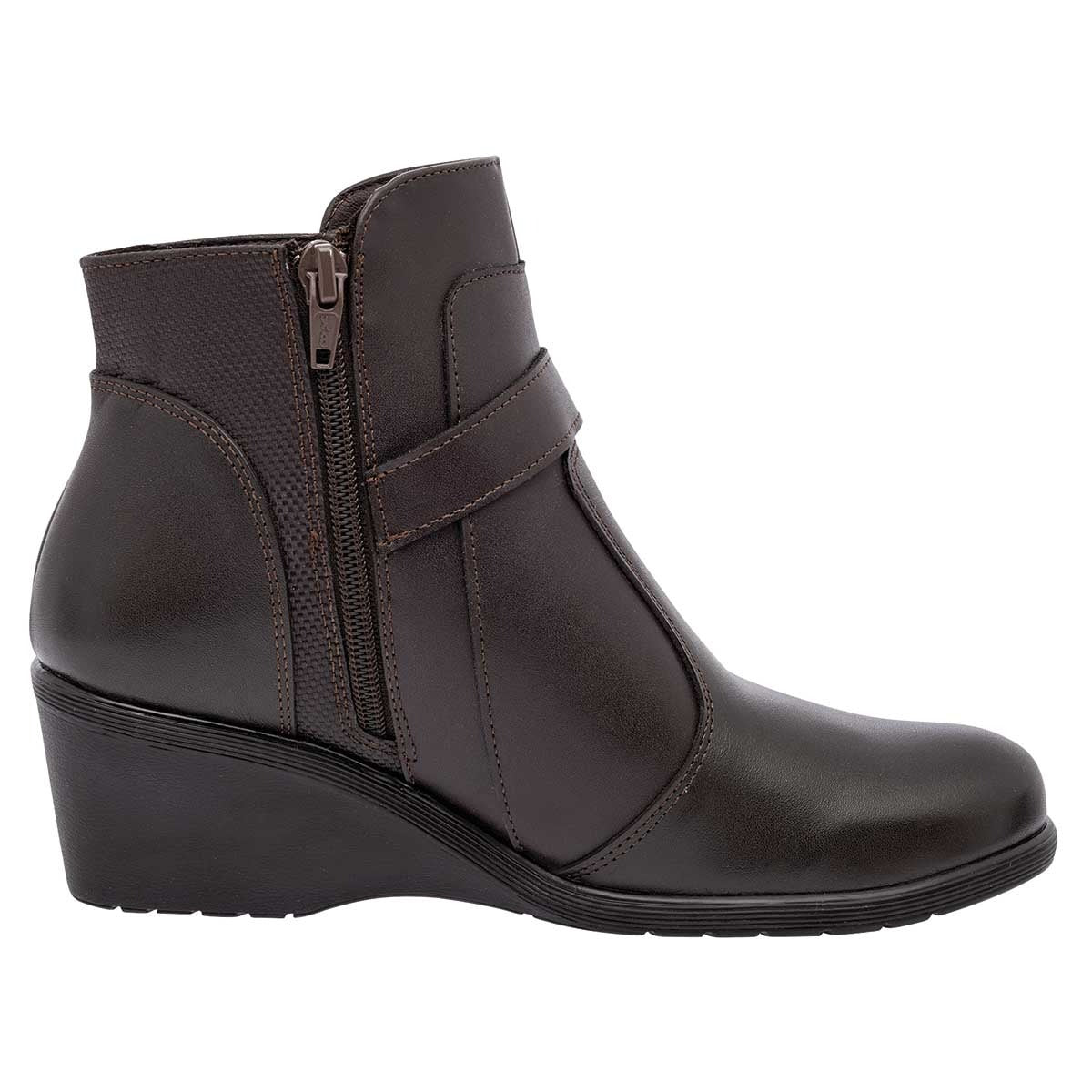 Botas casuales Exterior Piel Color Café Para Mujer De RBCOLLECTION