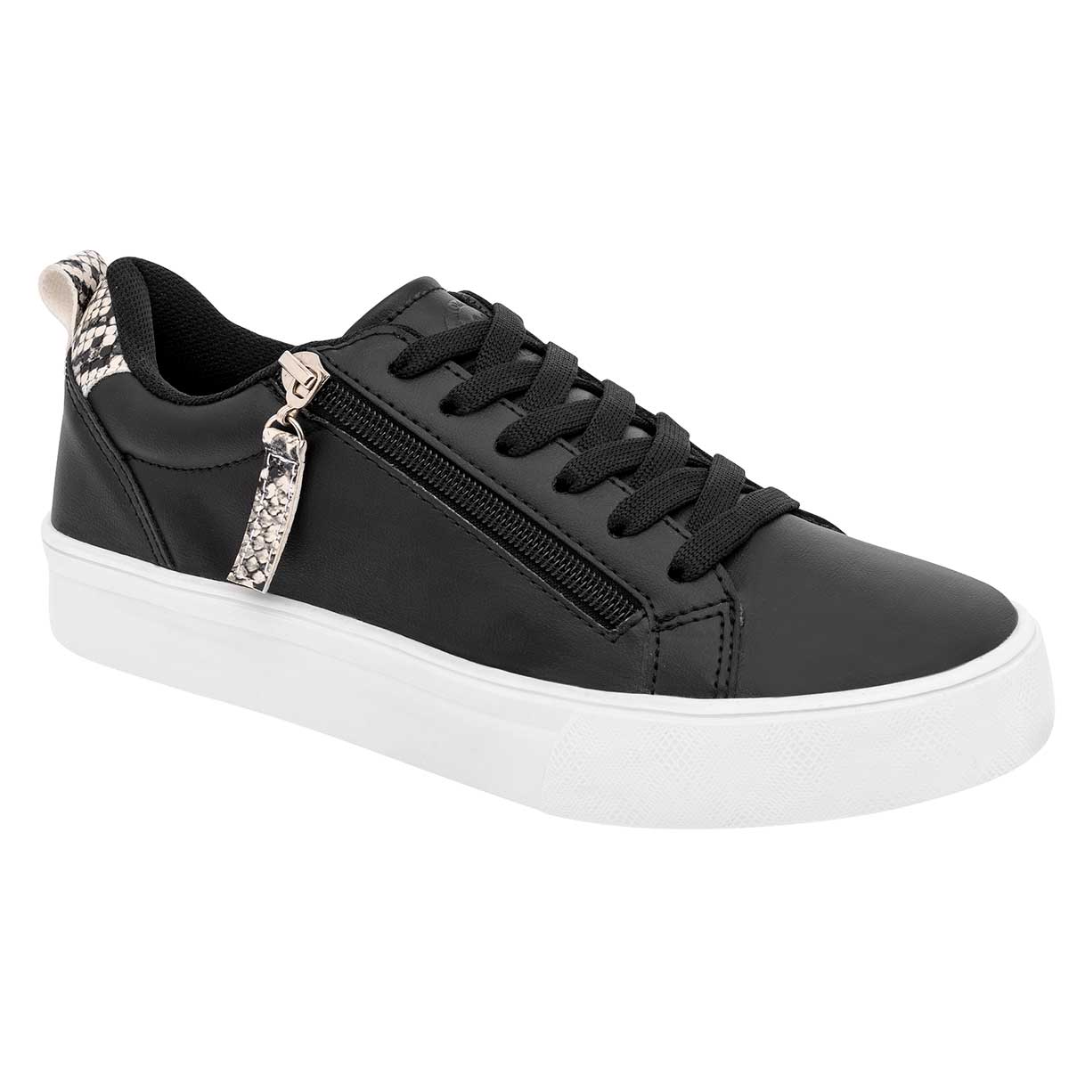 Tenis tipo deportivo Exterior Piel sintética Color Negro Con Gris Para Mujer De Killer's