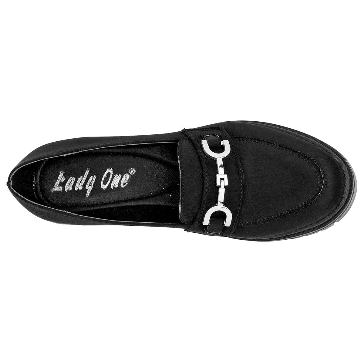 Mocasines Exterior Textil Color Negro Para Mujer De Lady One