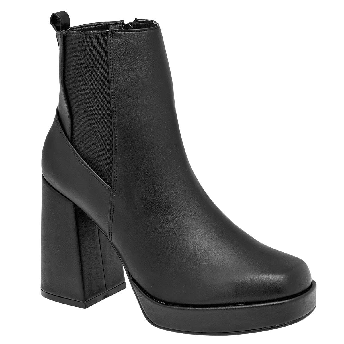 Botín con tacón Exterior Sintético Color Negro Para Mujer De Lady Paulina