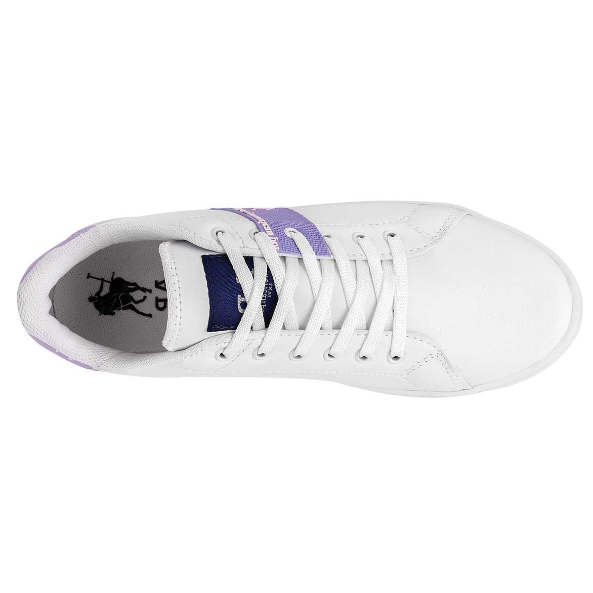 Tenis tipo deportivo  Exterior Piel sintética Color Blanco Para Mujer De American Polo