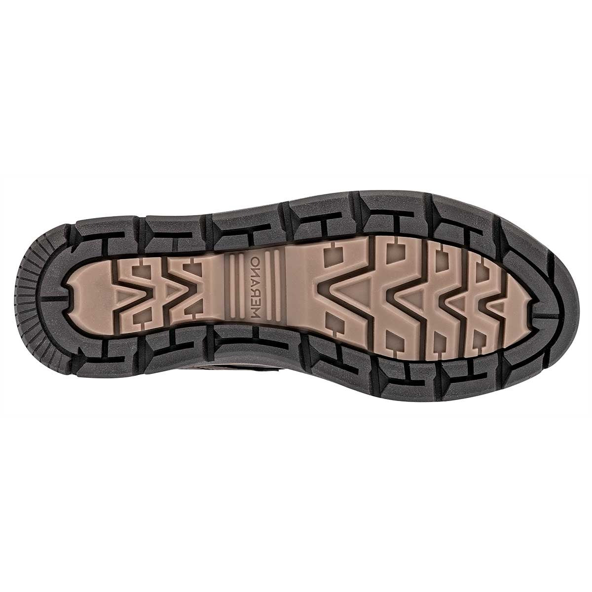 Tenis con Cordones Exterior Piel Sintética Color Café Para Hombre De Merano