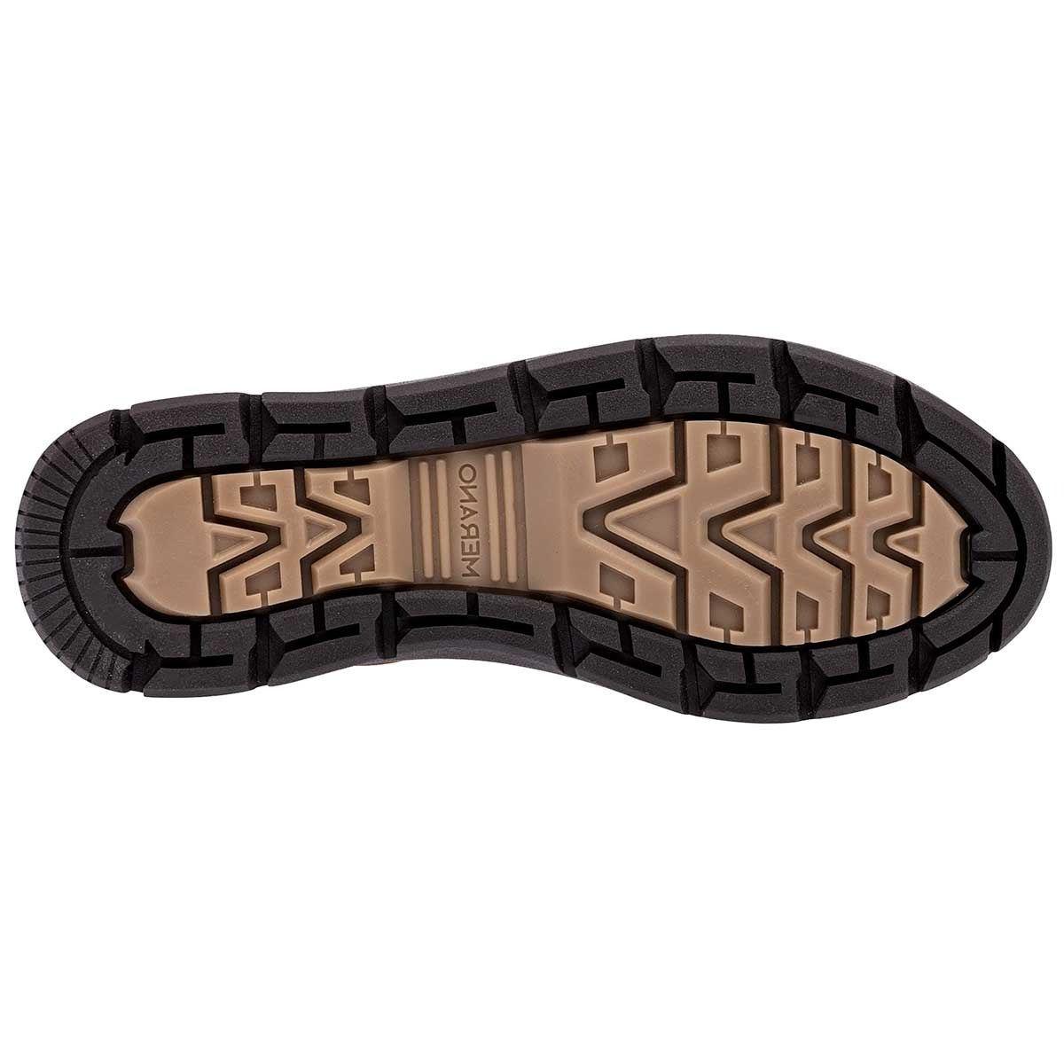 Zapato Senderismo Exterior Piel Sintética Color Camel Con Café Para Hombre De Merano