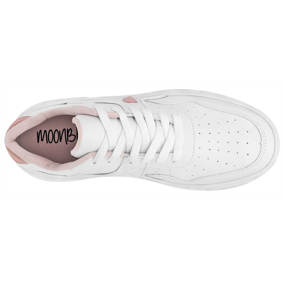Tenis tipo deportivo  Exterior Piel sintética Color Blanco Para Mujer De Moonbeat