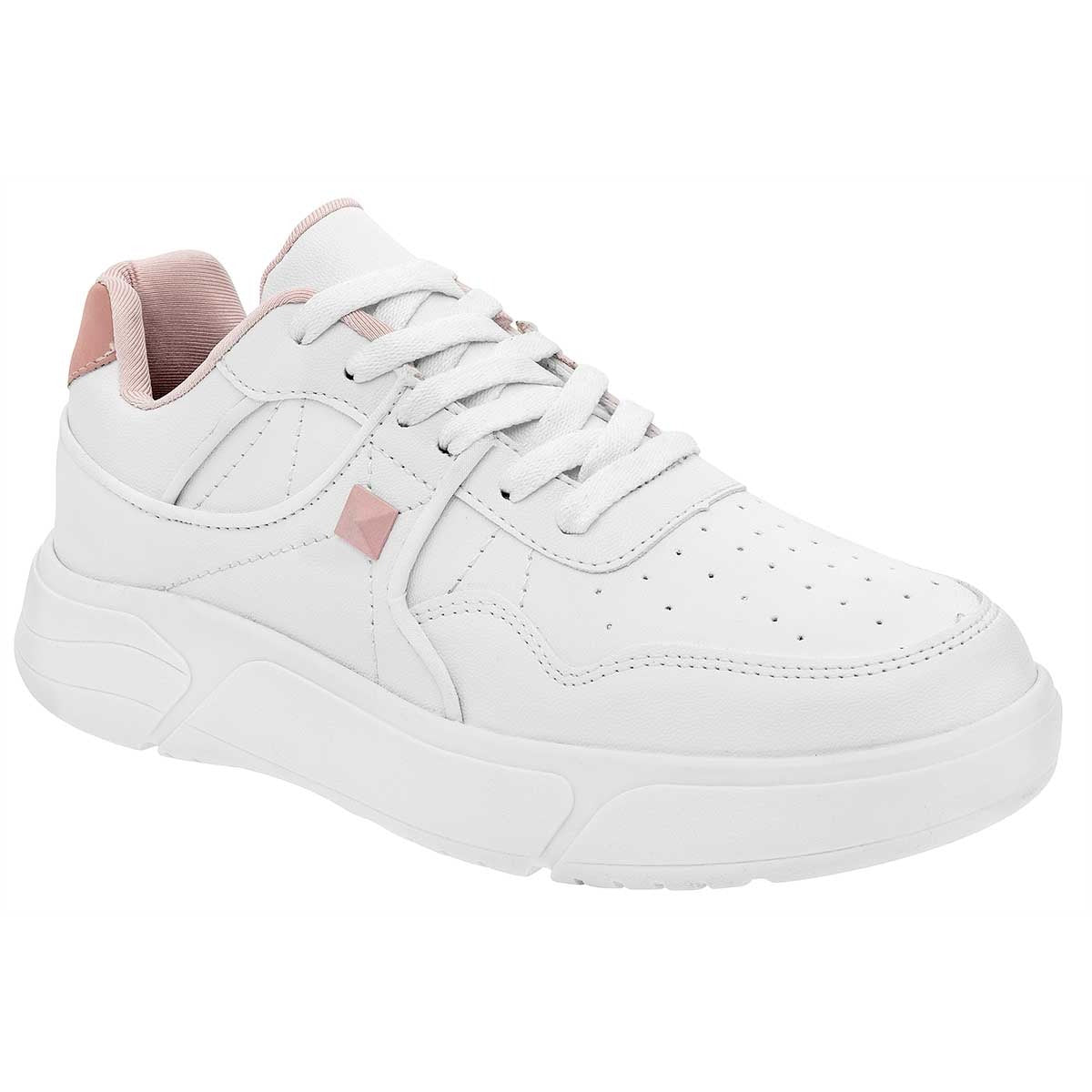 Tenis tipo deportivo Exterior Piel sintética Color Blanco Para Mujer De Moonbeat