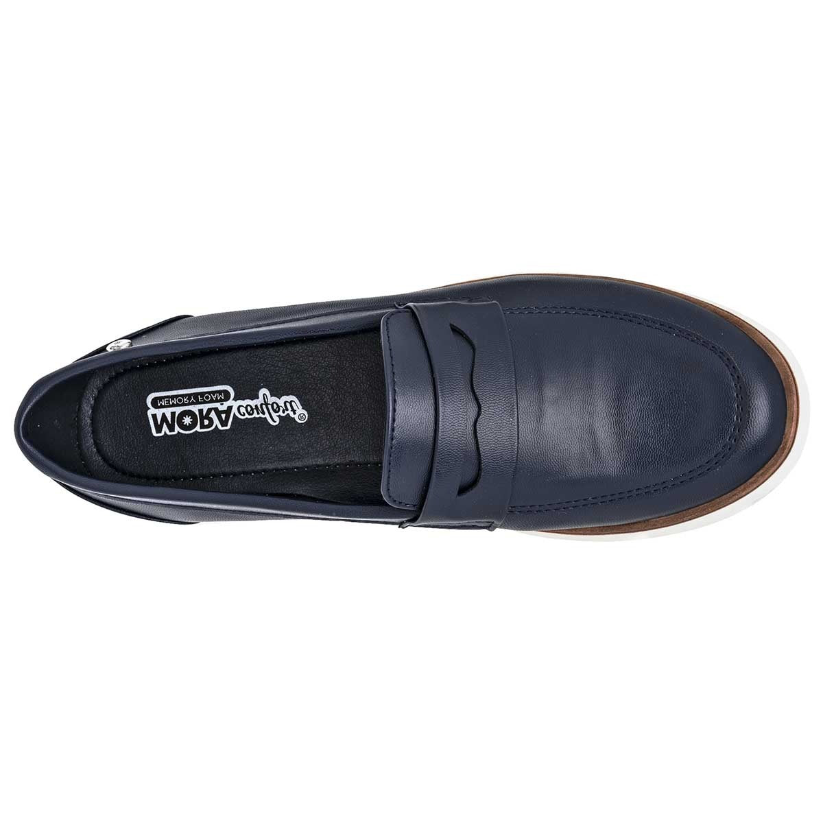 Mocasines Exterior Sintético Color Marino Para Mujer De Mora Zapato Conforf